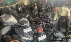 Puluhan Motor Karyawan Hangus, Tempat Parkir Pungkok Terbakar Manajemen Bungkam, Ada Apa?